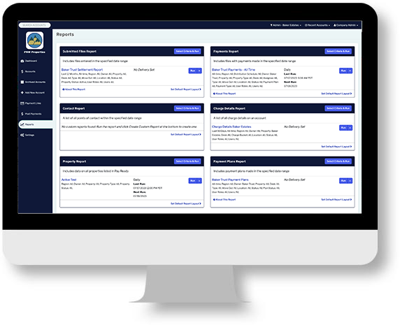 post-resident recovery software dashboard from pay ready